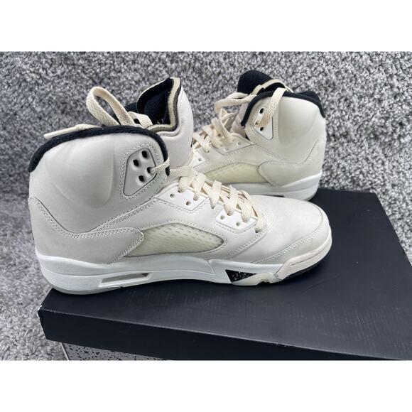 Air Jordan 5 Retro De Gs Orewood Off White Size 9.5 Preowned In Box - Picture 6 of 10